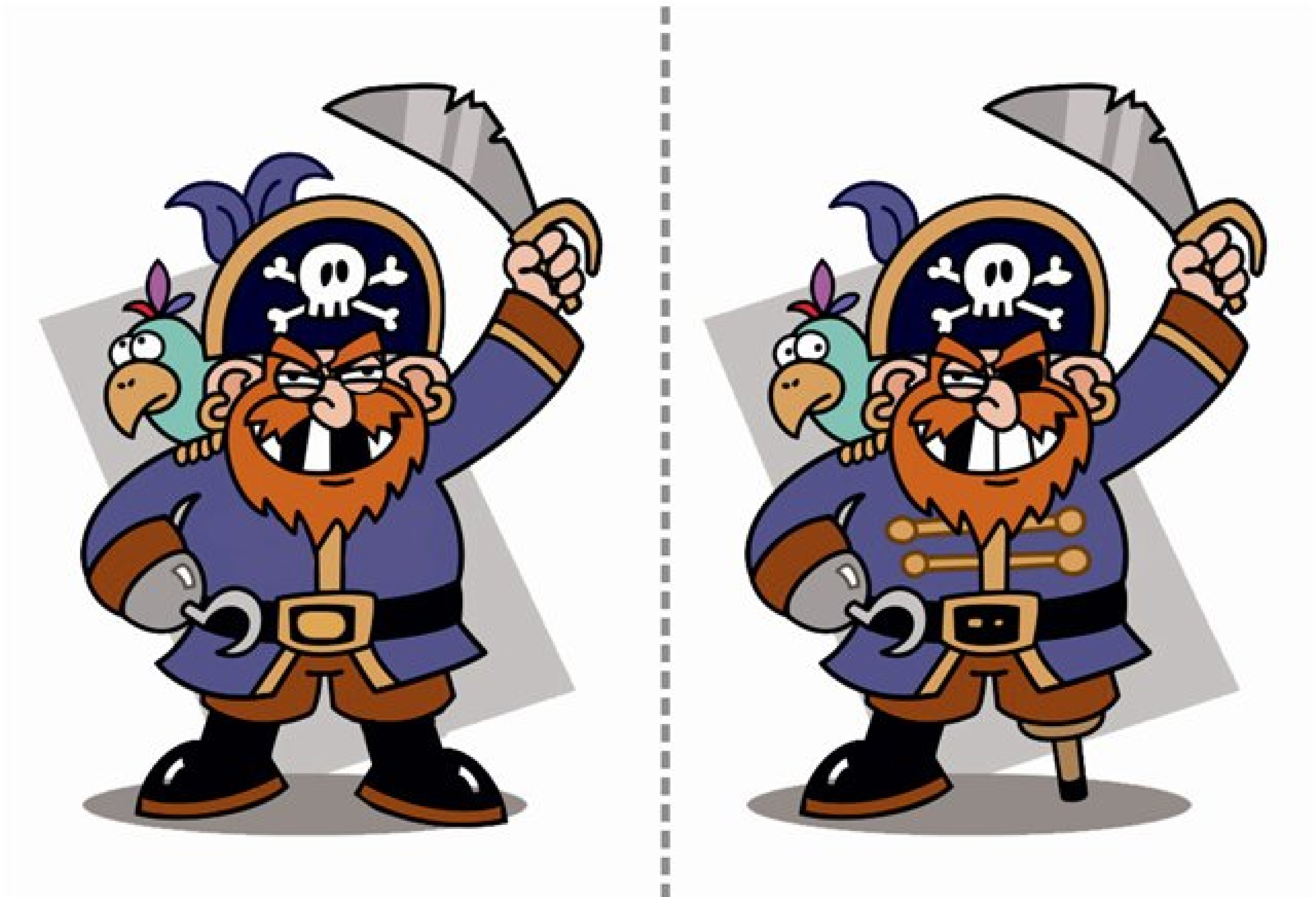 Найди отличия пираты