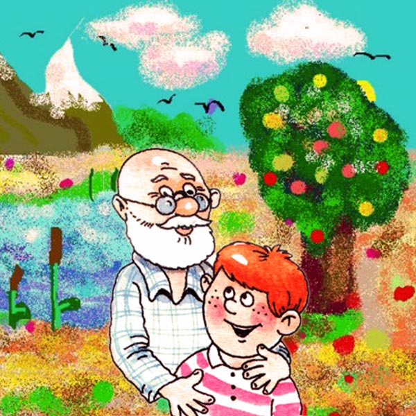 Дедушку в садик водила. Детский дедушка. Нарисовать Дедушкин сад. Раскрашенные рисунки для дедушки. Дедушка в саду картинка для детей.